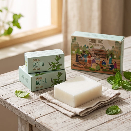 Sinh Duoc Natural Mint Soap 天然薄荷草本手工皂