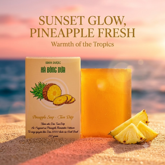 Sinh Duoc Natural Pineapple Soap 天然三疊菠蘿手工皂