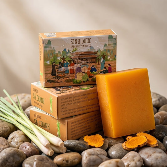 Sinh Duoc Natural Turmeric & Lemongrass Soap 天然薑黃香茅手工皂