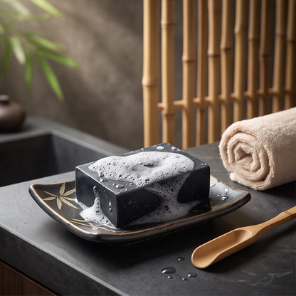 Sinh Duoc Natural Bamboo Charcoal Soap 天然竹炭手工皂