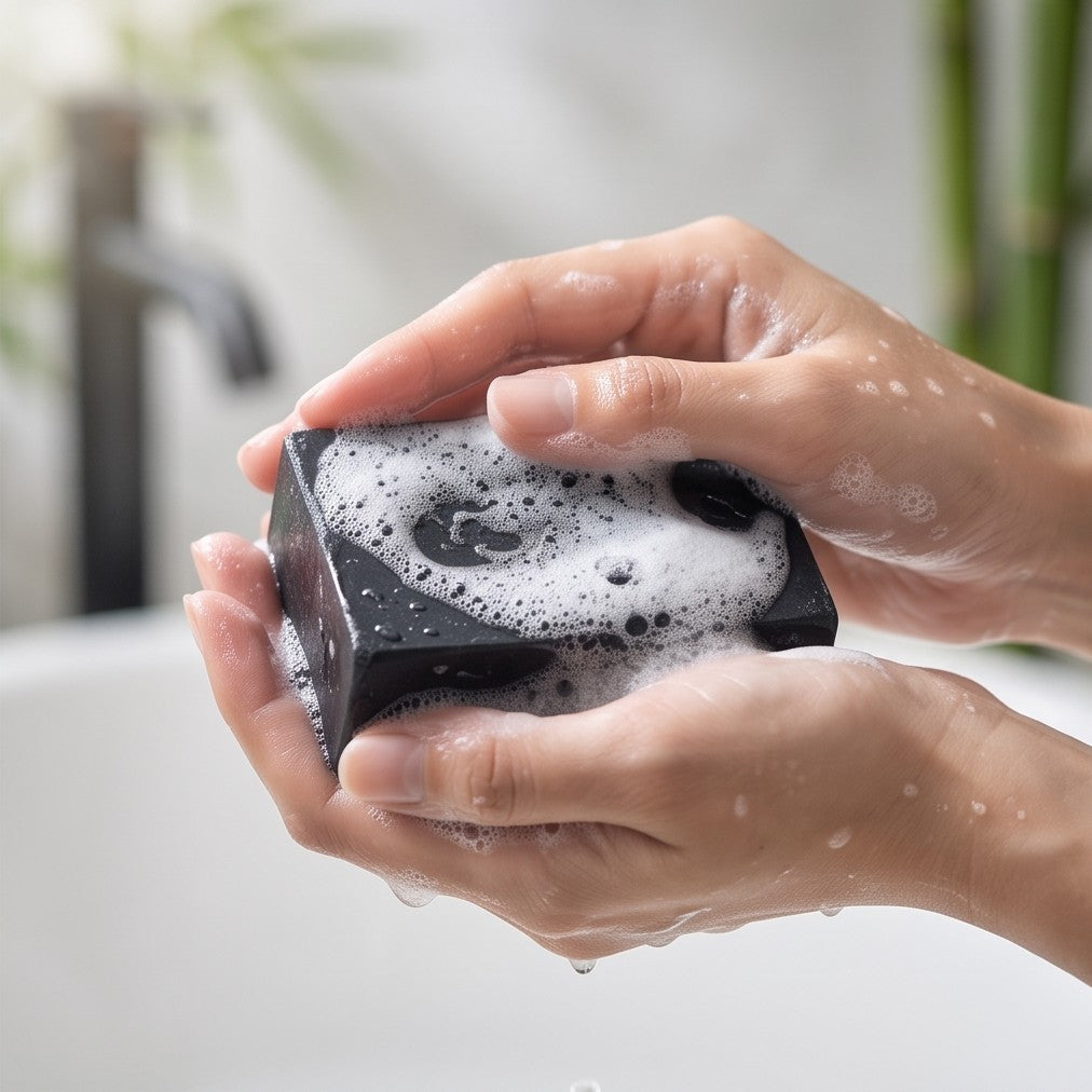 Sinh Duoc Natural Bamboo Charcoal Soap 天然竹炭手工皂