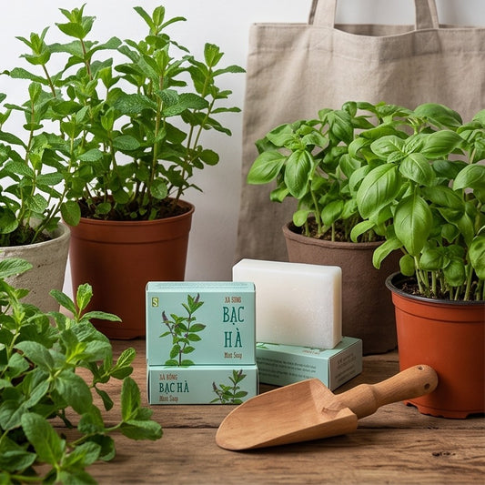 Sinh Duoc Natural Mint Soap 天然薄荷草本手工皂
