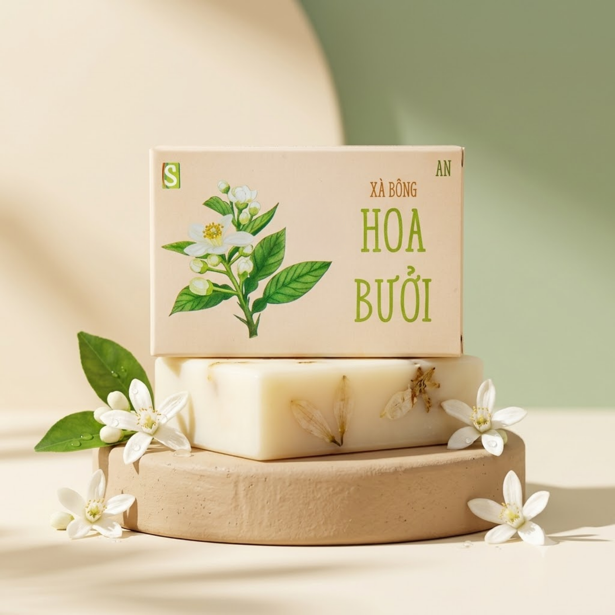 Sinh Duoc Natural Pomelo Flower Soap 天然柚花草本手工皂