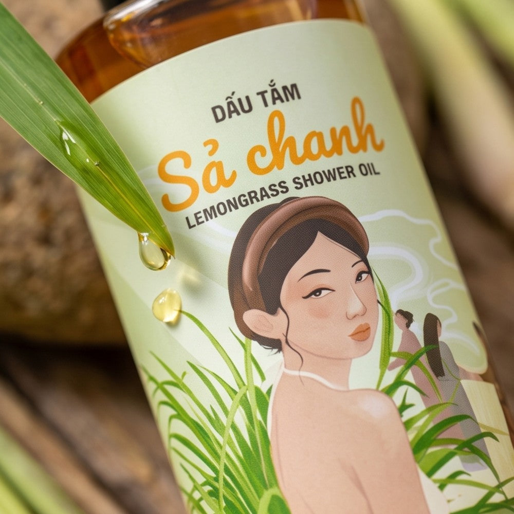 Sinh Duoc Natural Turmeric & Lemongrass Shower Oil 天然薑黃香茅草本沐浴油