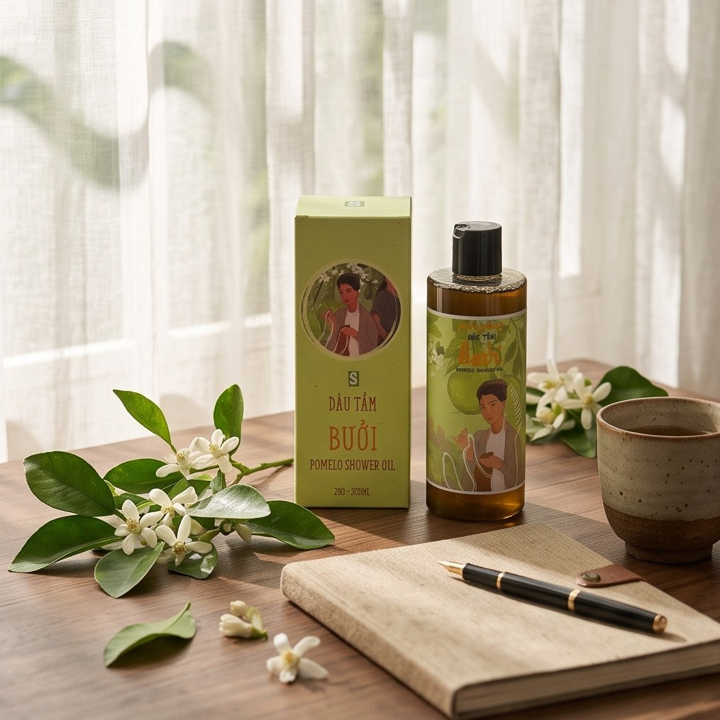 Sinh Duoc Pomelo Shower Oil 柚子草本沐浴油